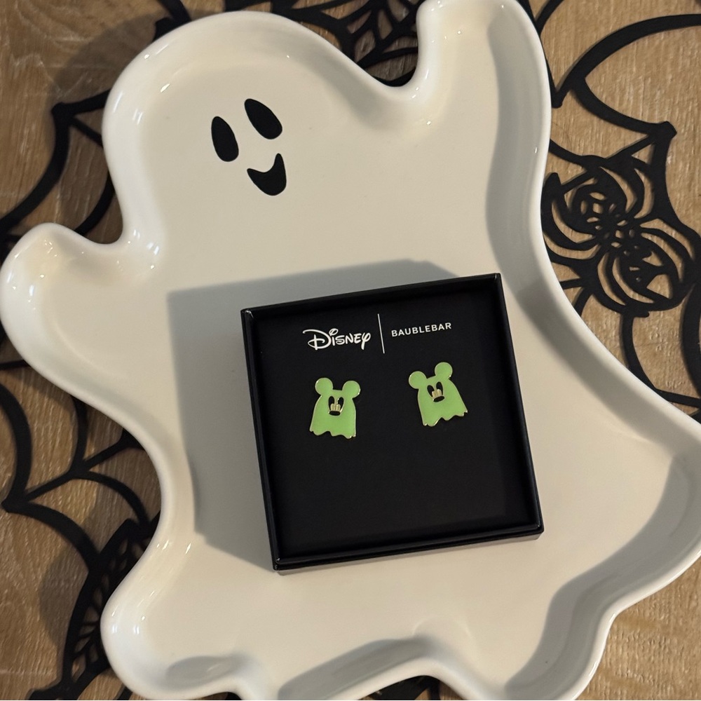 Disney BaubleBar Green Ghost Earrings